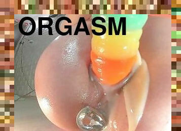 Strong Pink Tight Pussy Penetration and Wild Squirt