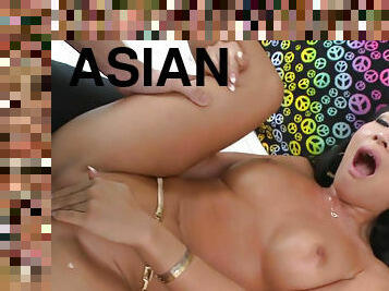 Asian MILF Asa Akira gets a rough ass fuck