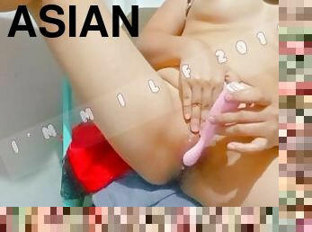 asiatisk, fisse-pussy, amatør, udløsning, milf, mor, kompilering, creampie, fingering, synsvinkel