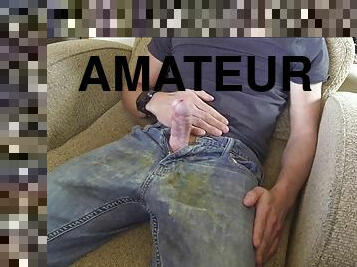 masturbation, en-plein-air, amateur, gay, compilation, ejaculation, musclé, jeans