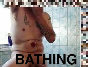 baden, homosexuell, dusche, allein