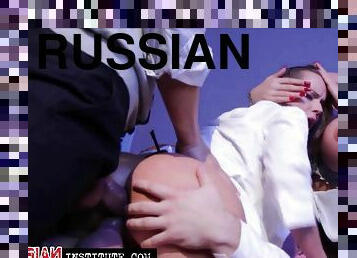 Hot orgy at the Russian Institute - Cindy dollar