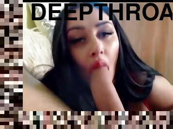 One minute deepthroat challenge