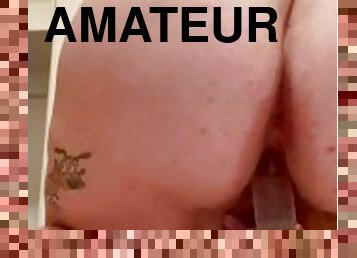 röv, doggy-style, fet, masturbation, orgasm, fitta-pussy, kvinnligt-sprut, amatör, leksak, bbw