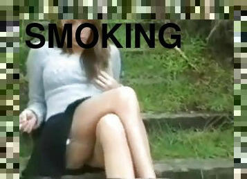 Hot girl charlie smoking