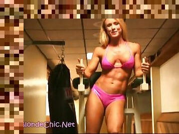 Amy bates washboard abs