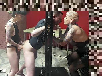 cul, gros-nichons, gode-ceinture, anal, mature, jouet, hardcore, bdsm, trio, pieds