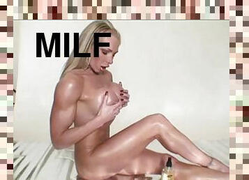 gros-nichons, milf, solo, musclé, taquinerie