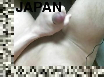 Uncut Japanese boy masturbation