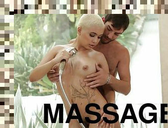 Hot short haired babe Aaliyah Hadid massage sex