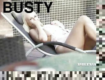 Private.com curvy busty enjoys deep anal