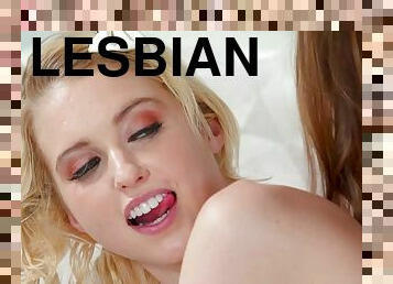 Hot gorgeous babes lesbian porn video