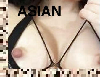 asiatisk, storatuttar, masturbation, fitta-pussy, amatör, webbkamera, perfekt, fetisch, ensam, små-bröst