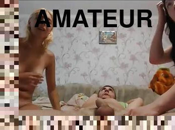 Threesome cam anal fucking