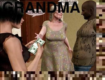 Unspicious inn owner grandma turn into a perverted mistress
