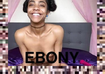 Ebony prankish minx Kitty hot solo video