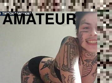Inked freaky teen wanna see me naked on webcam too