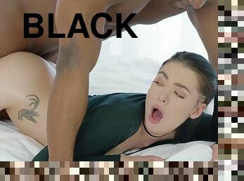BLACKED Marley Brinx first BIG BLACK DICK in her Arse - Marley brinx