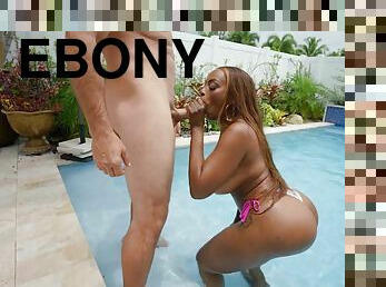 Booty ebony MILF thrilling sex clip