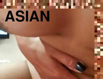 Asian tight pussy take care of big cock pt. 2