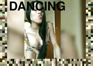 Hot latina girl dancing