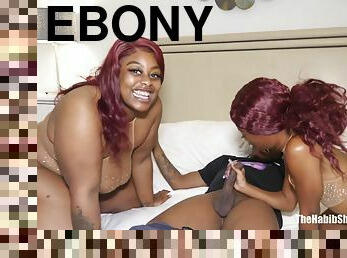 The Tag Team Twins Ebony BBWs threesome sex