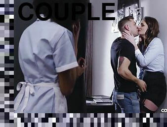 Luna Corazon and Ania Kinski threesome sex