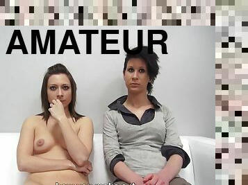 cul, gros-nichons, amateur, lesbienne, casting, seins, bout-a-bout