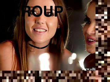 Glamour sluts hot group sex video