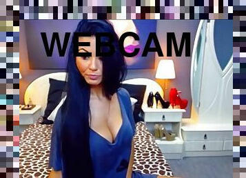 Sexy smoking girl on webcam