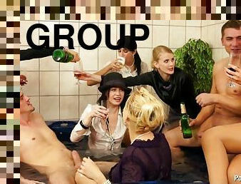 party, fitta-pussy, brudar, avsugning, milf, hardcore, gruppsex