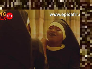 Innocent nuns fucks and squirts after evenin - Ebony Lesbians in uniform