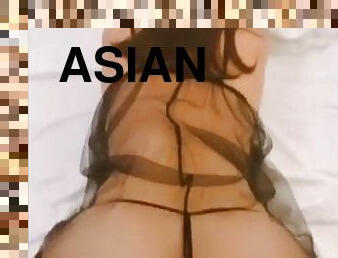 Beautiful asian girl fuck her boyfriend