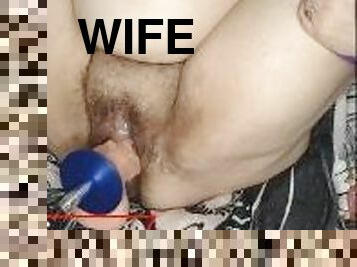 BBW Wife Masturbating Squirting
