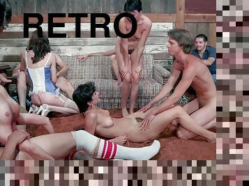 My favorite retro sex orgy with hot girls
