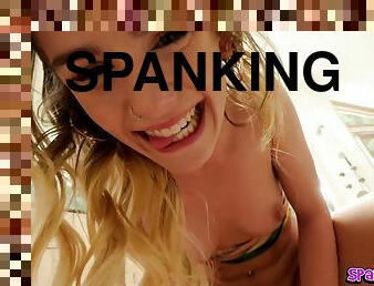 Natalie Knight - Spank Monster in HD video