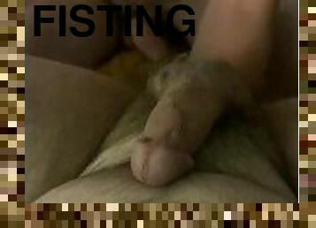 Sniffing Alex's Feet While Fisting Him