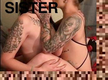 orgasme, chatte-pussy, giclée, babes, lesbienne, jouet, couple, sœur, bout-a-bout, goth