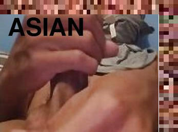 asiatique, masturbation, amateur, solo