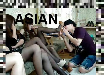 Asian foot domination