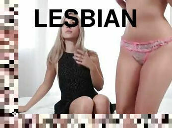 Cousins? idk, but it's hot teen lesbian fucking