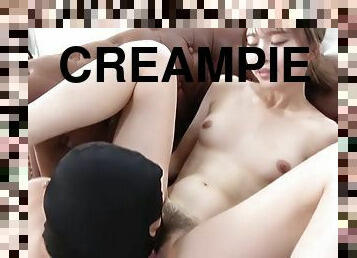 amatérske, creampie