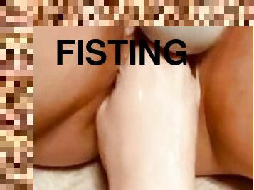 fisting, monster, orgasme, kone, amatør, legetøj, par, sperm, britisk, dildo