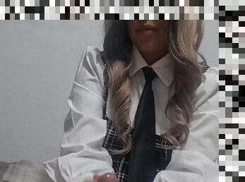 casero real colegiala de escuela privada.... me dej a venirme adentro y grabarla