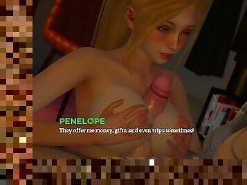 Nipple Sucking, Titfucking,Thighfucking Penny in Dorm Room, ends with a kiss at home - Eternum