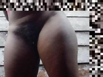 culo, masturbación, al-aire-libre, meando, coño-pussy, squirting, amateur, anal, negra-ebony, lesbiana