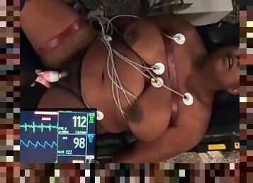 Black BBW Orgasms Over And Over Again With Medical Heartrate Monitor