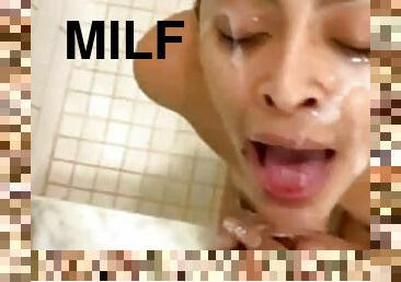 BBC facial cumshot for horny latina MILF I found her on meetxx. com