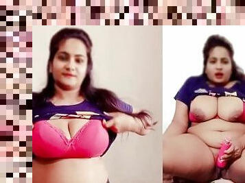 Horny Big Boobs Desi Disha Bhabhi Masturbation