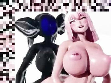 Futa Futanari Anal Gangbang and DP Huge Cumshots 3D Hentai